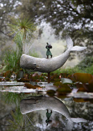 barefoot king and whale water feature barefoot king and whale water feature