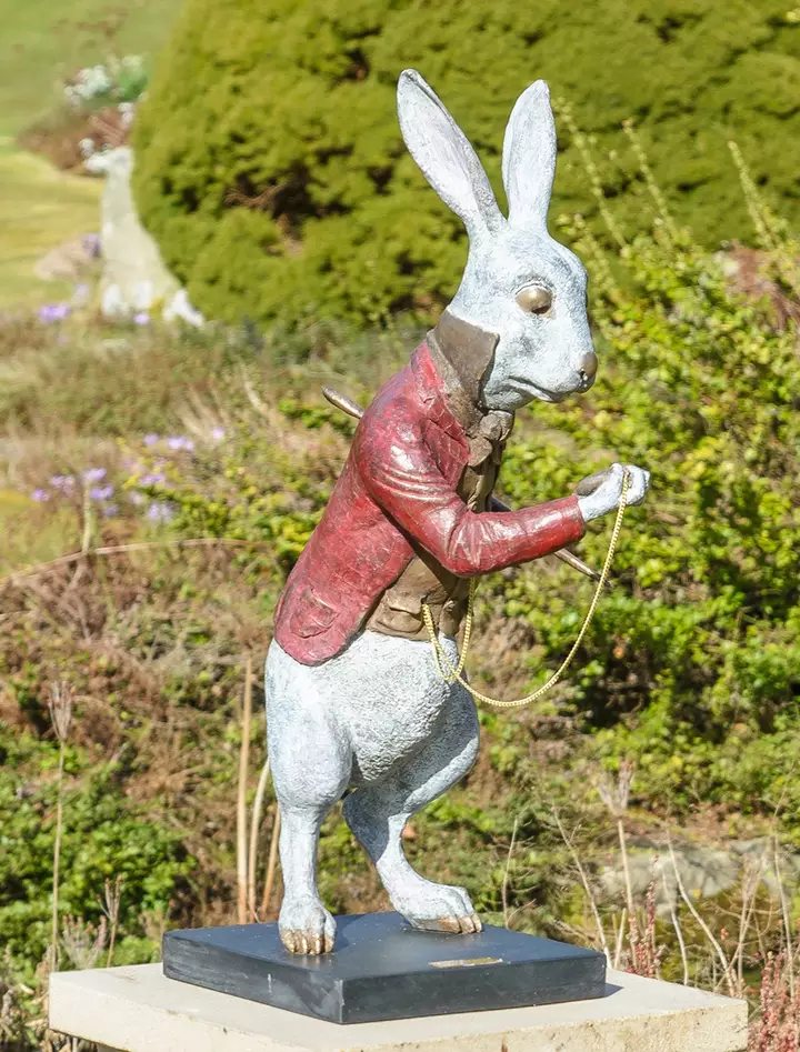 Peter Rabbit Stone Statue, Beatrix Potter Animal Garden Outdoor Decor  Ornament