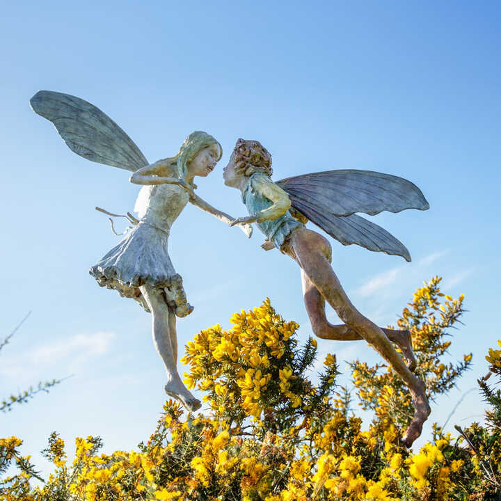 The Gorse Fairies - Bronze Garden Sculpture