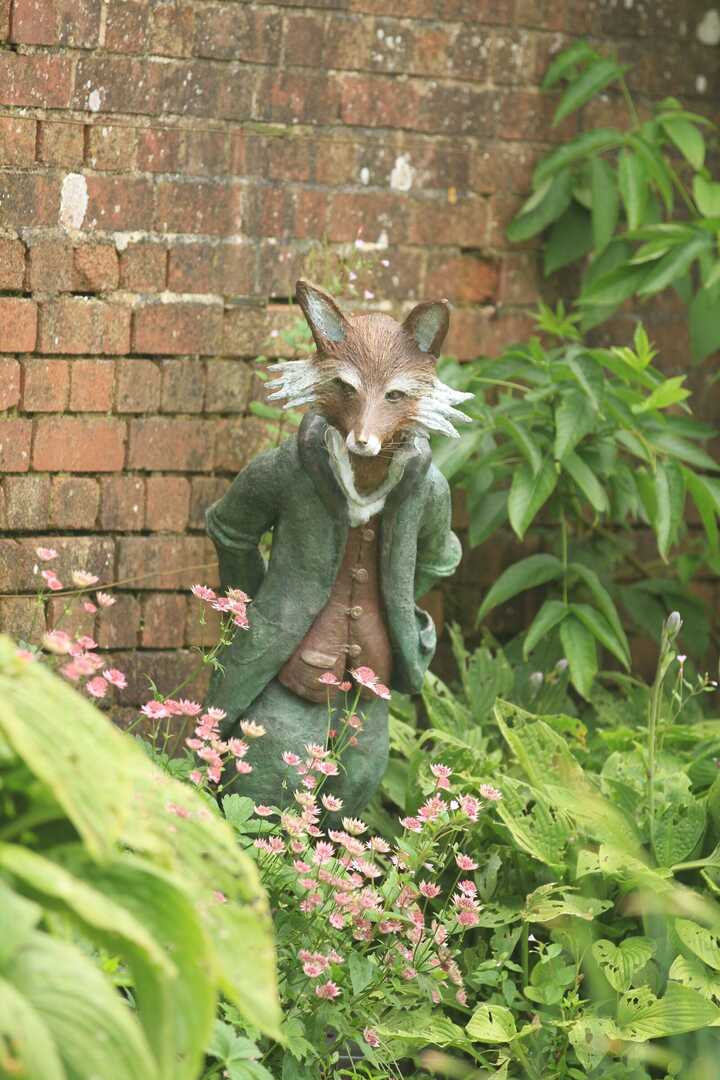 Mr Todd sculpture at Forde Abbey