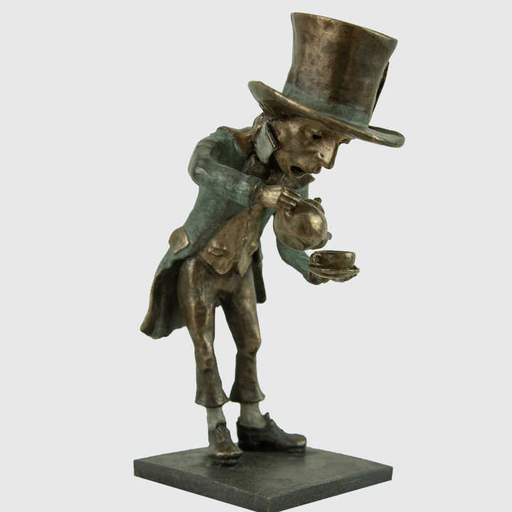 The Mad Hatter - Miniature Bronze Sculpture