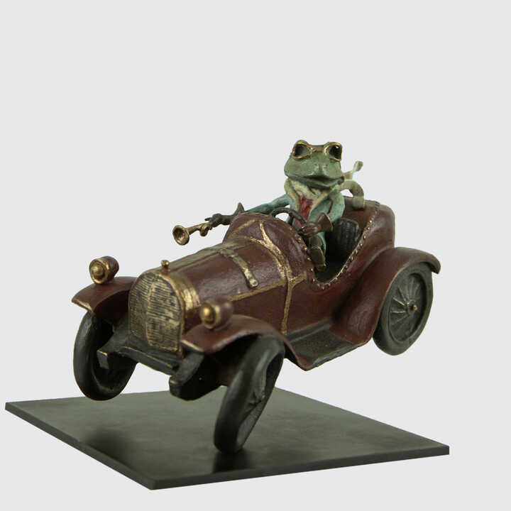 Toad of Toad Hall - Miniature Bronze Sculpture