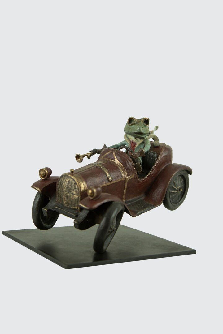 Toad of Toad Hall - Miniature Bronze Sculpture