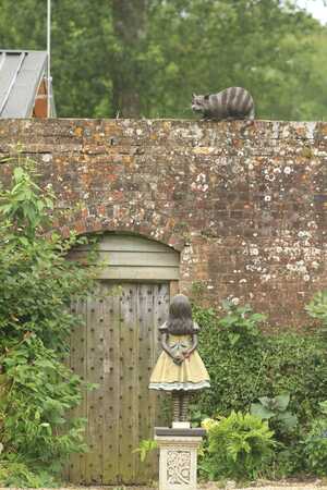 Alice and Cheshire Cat at Forde Abbey