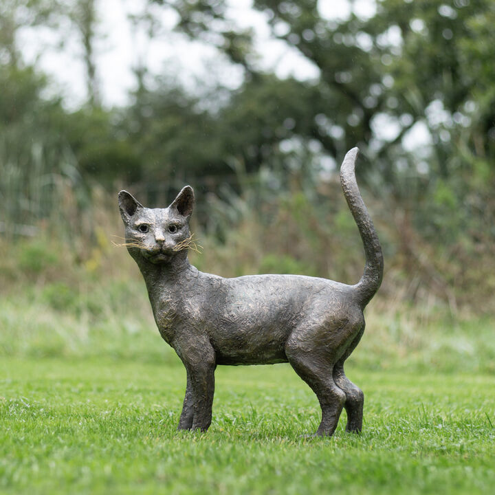 The Manet Cat - Bronze Garden Sculpture