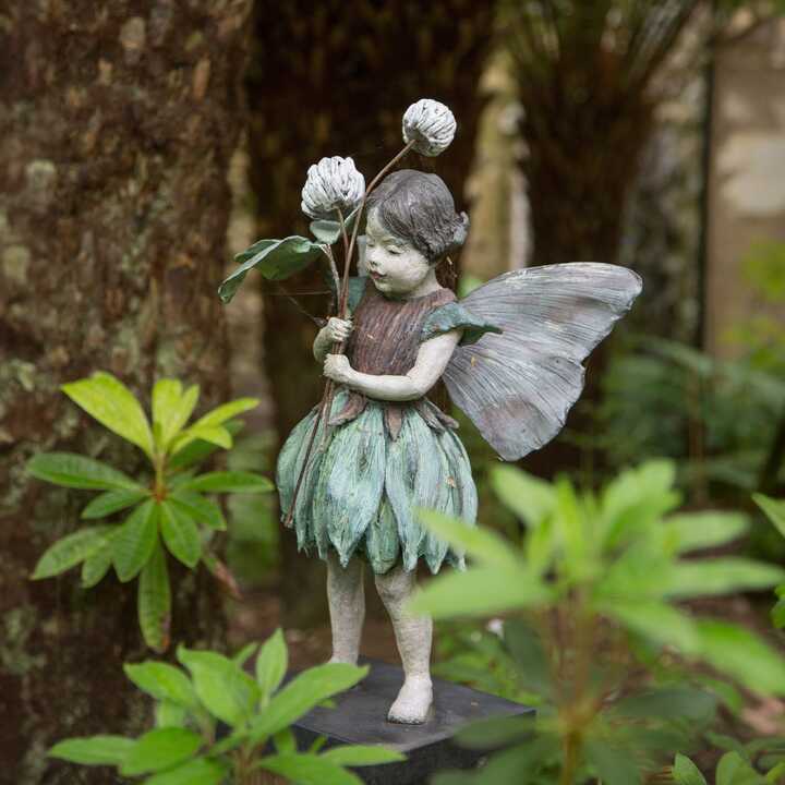 The Clover Fairy - Bronze Garden Sculpture