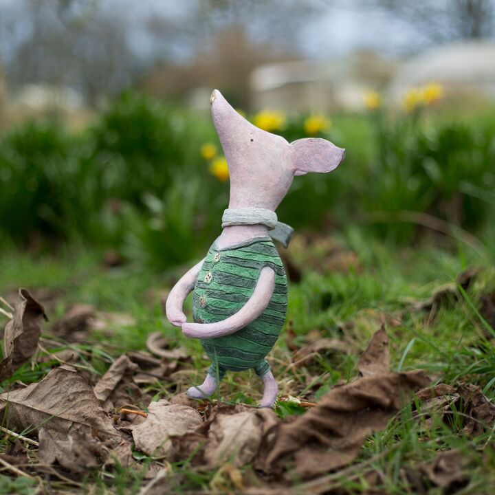 Piglet - Bronze Garden Sculpture