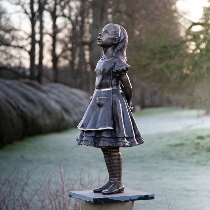 Alice - Penny Bronze - Bronze Garden Sculpture