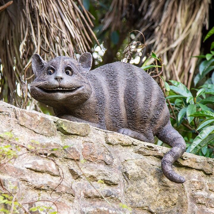 The Cheshire Cat - Bronze Garden Sculpture