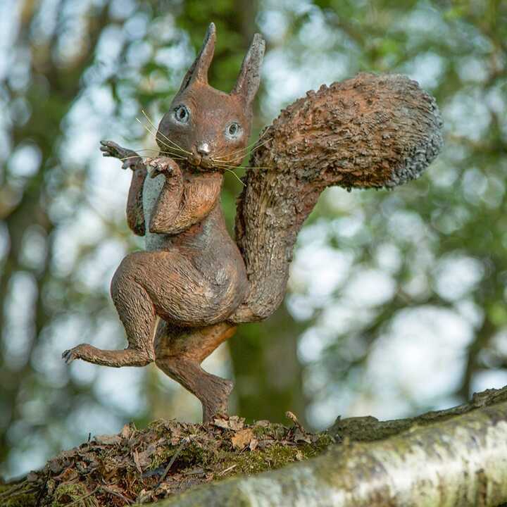 Squirrel Nutkin - Bronze Garden Sculpture