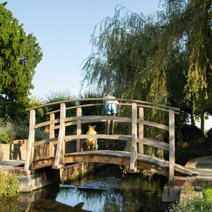 Pooh Sticks Bridge  - Bronze Water Feature