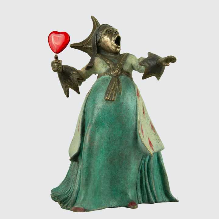 The Queen of Hearts - Miniature Bronze Sculpture