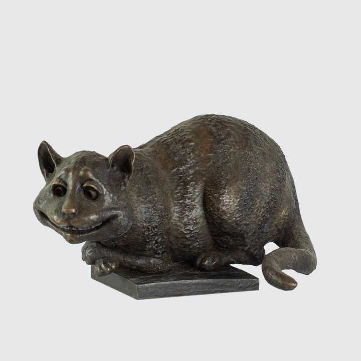 The Cheshire Cat - Miniature Bronze Sculpture