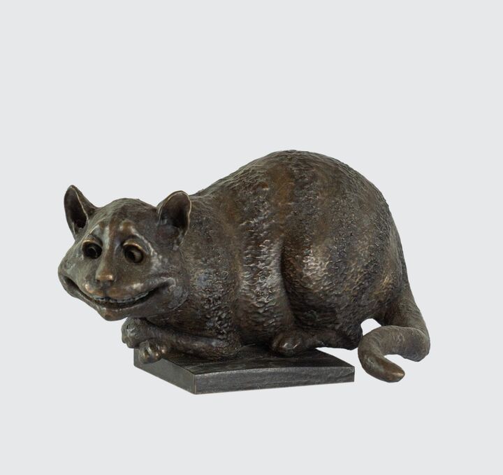 The Cheshire Cat - Miniature Bronze Sculpture