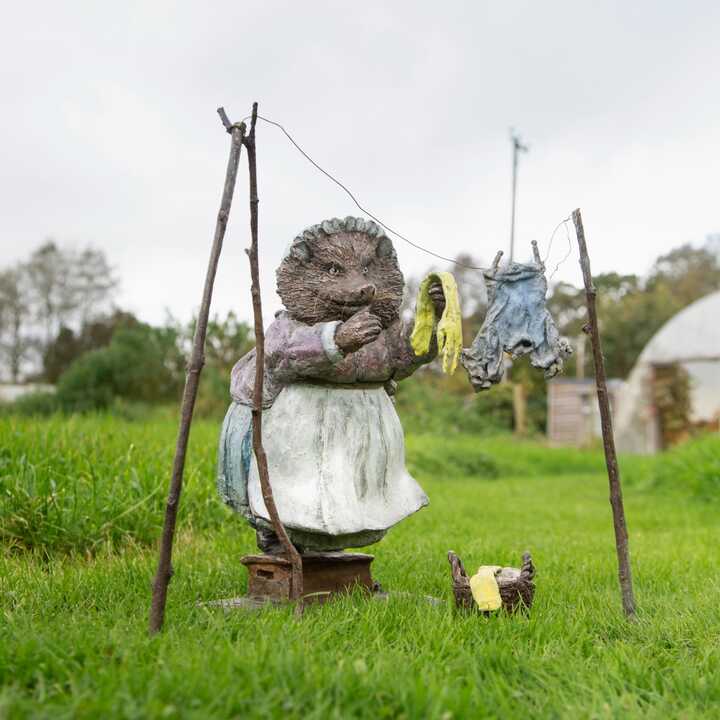 Mrs. Tiggy Winkle - Bronze Garden Sculpture