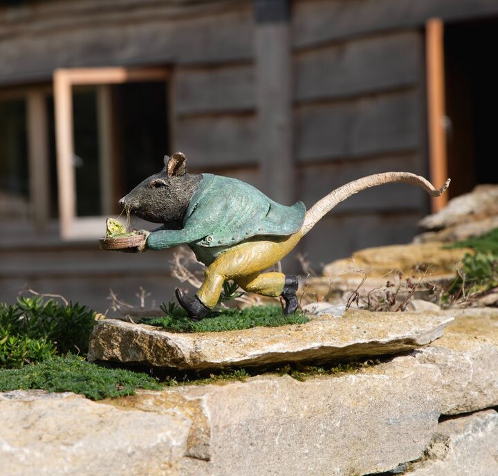 Samuel Whiskers - Bronze Garden Sculpture