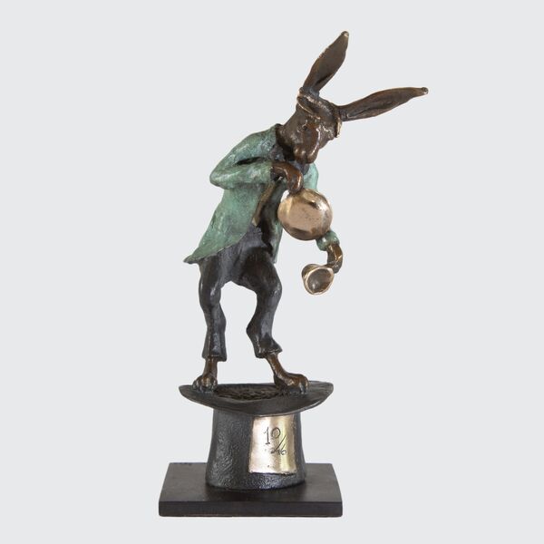 The Mad March Hare - Miniature Bronze Sculpture