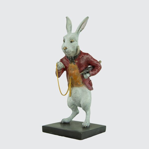 The White Rabbit - Miniature Bronze Sculpture