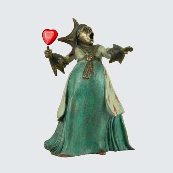 The Queen of Hearts - Miniature Bronze Sculpture