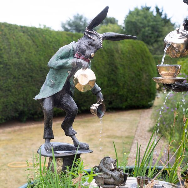 The Mad March Hare - Bronze Water Feature
