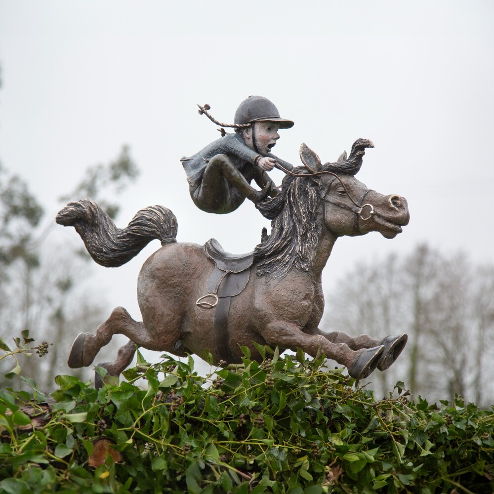 Horse and Rider Statue popular